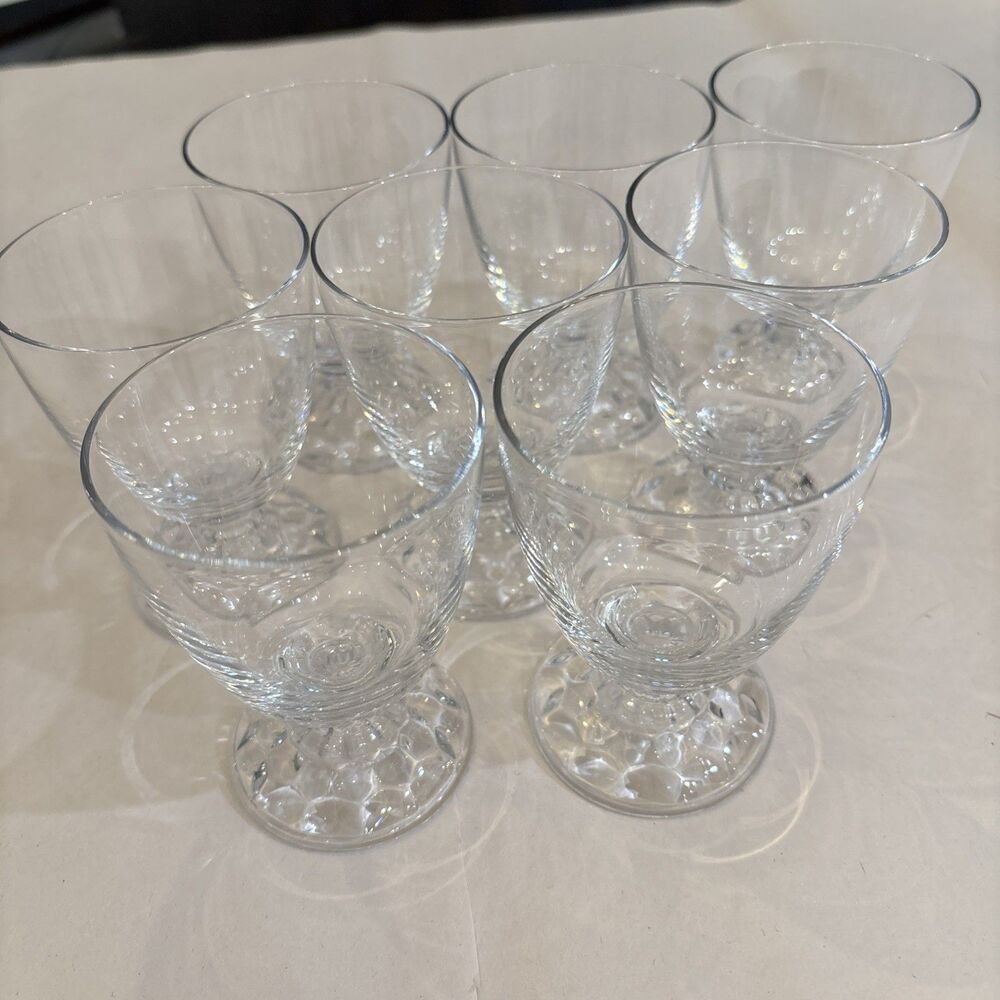 Fostoria American Lady Crystal Oyster Cocktail Glasses - (Set of 8) 4oz Footed - Picture 1 of 10
